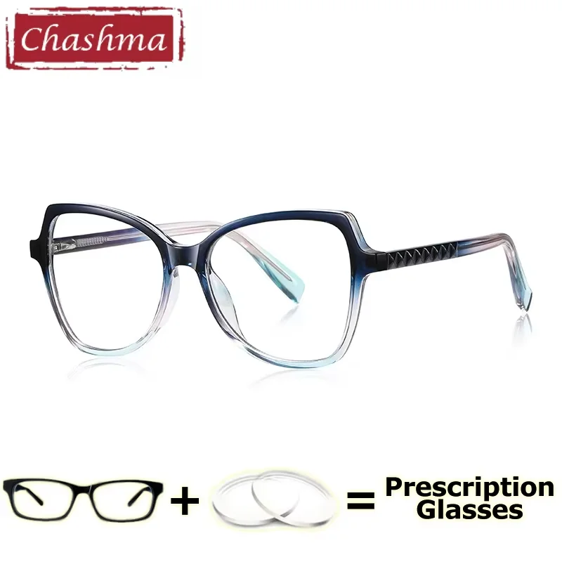 

Chashma Prescription Glasses Women Optical Myopia Cat Eye Butterfly Computer Progressive Eyewear Farsighted Lenses for Female