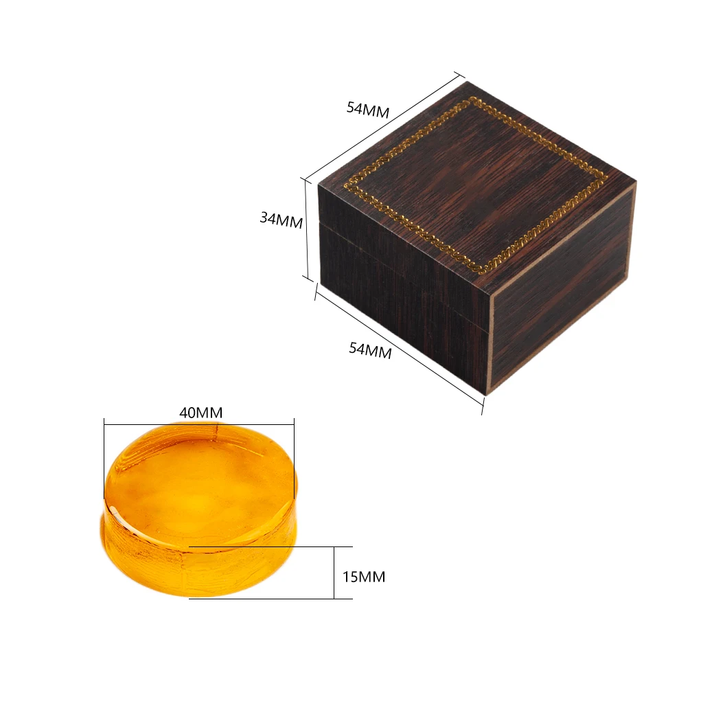 NAOMI Round Rosin With Wood Case Natural Color String Rosin Instrument Violin Viola Cello Violoncello Cello Fiddle Bow Rosin