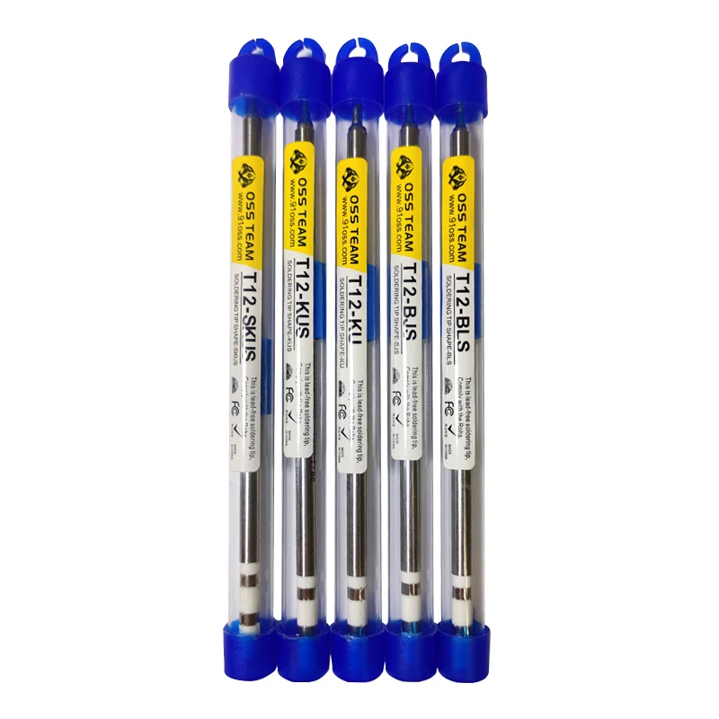 OSS High Heat Conductive Heating Element Soldering Iron Tips T12-BLS/BJS/KUS For HAKKO/T12/Quicko Soldering Station Heating Core