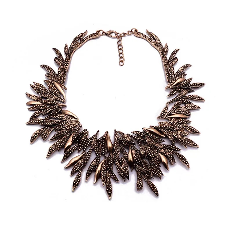 Indian Ethnic Vintage Statement Metal Large Collar Choker Necklace Women Irregular Punk Big Bib Retro Necklace Jewelry 2024 New