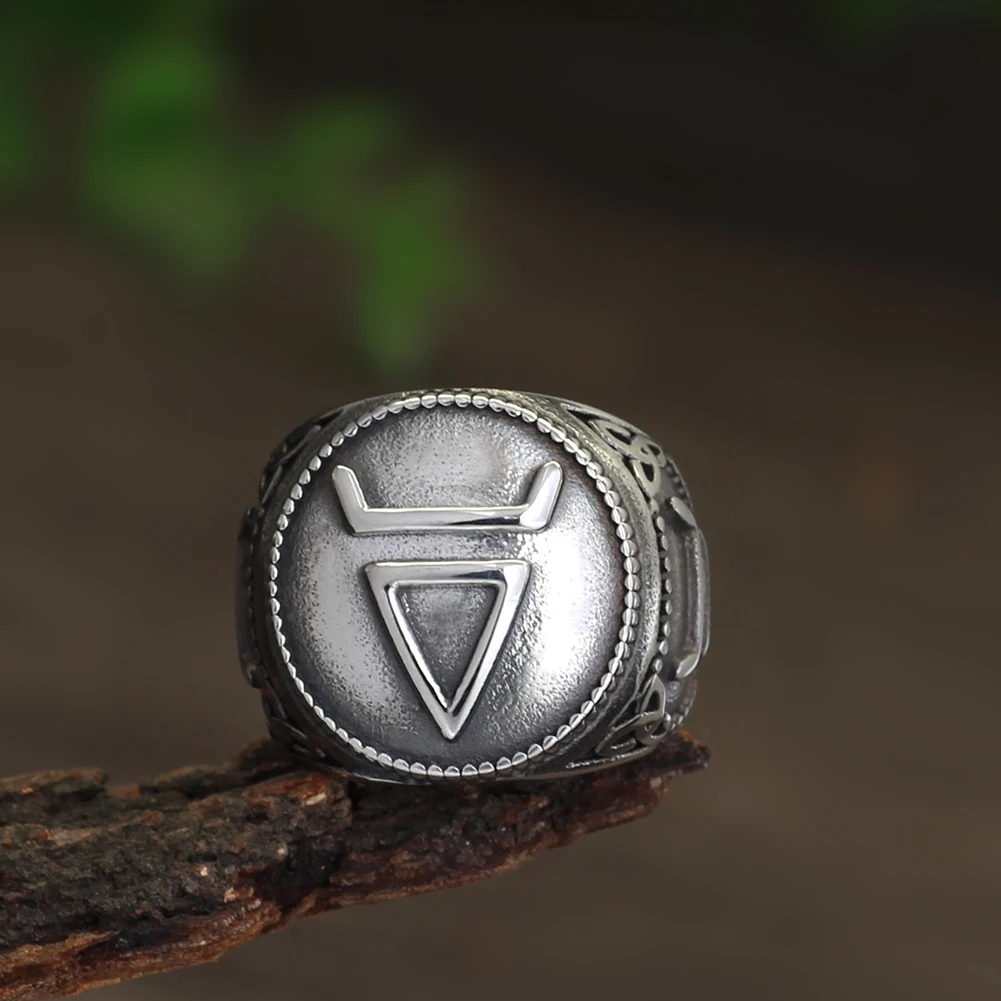 Slavs Veles Slavic Ring Men Stainless Steel Amulet Jewelry