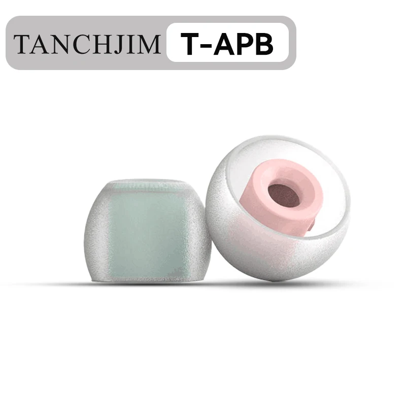 Tanchjim T-APB T300 Earphone tips Treble/ Bass Enhancing Air Pressure Balance Silicone Eartips 1 Card 2 Pairs ( T300B+T300T)