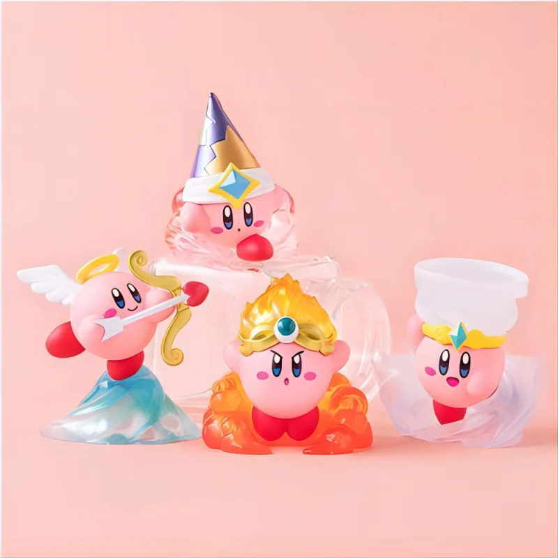 새로운 만화 캐릭터 커비 액션 피규어 모델 귀여운 코스프레 큐피드 수집용 모델 장난감 인형 데스크탑 장식품 방 장식 휴일 선물