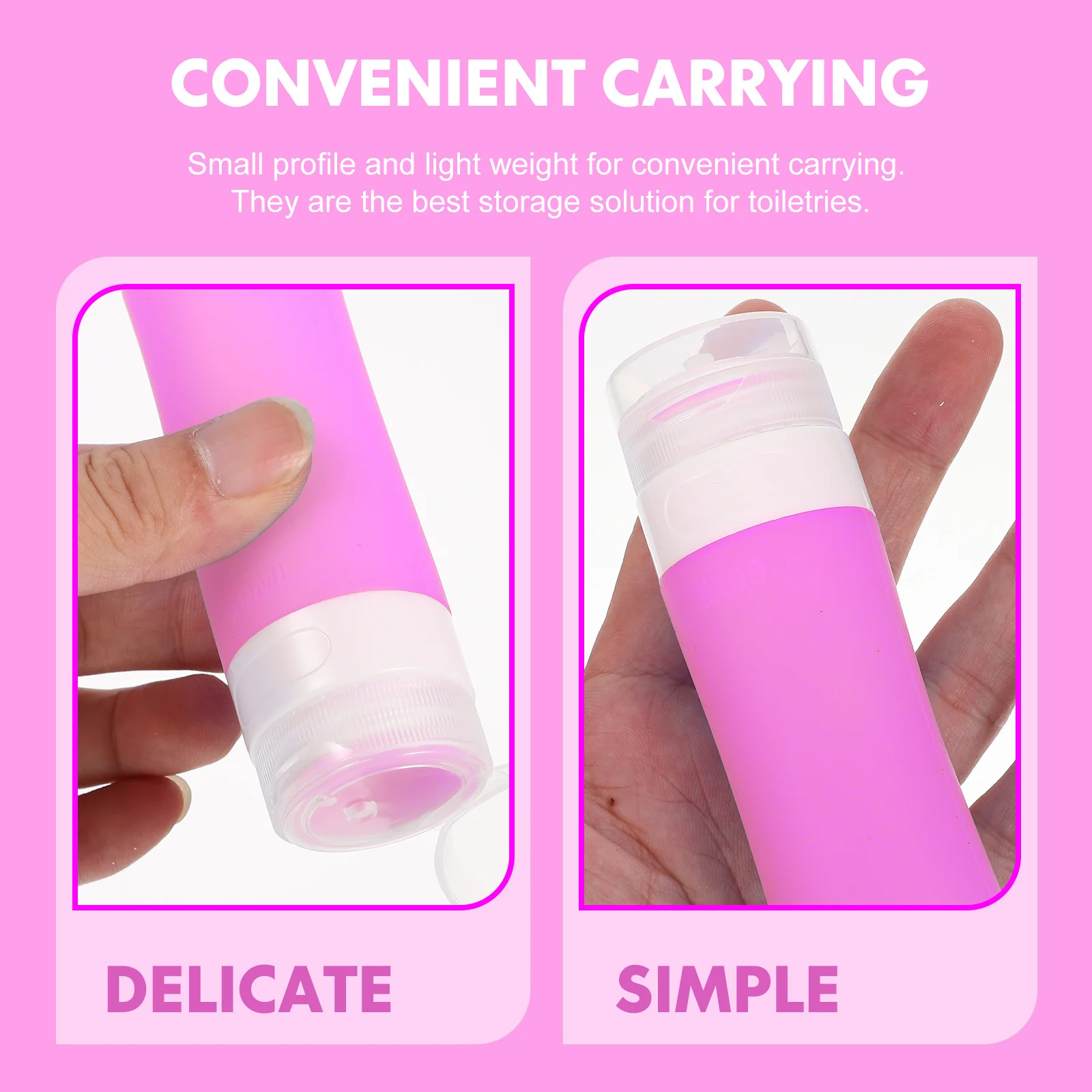 حاوية تخزين شامبو مقاومة للتسرب، زجاجات أدوات الزينة المحمولة القابلة لإعادة الملء لمستحضرات التجميل وكريم لوشن كريم #3