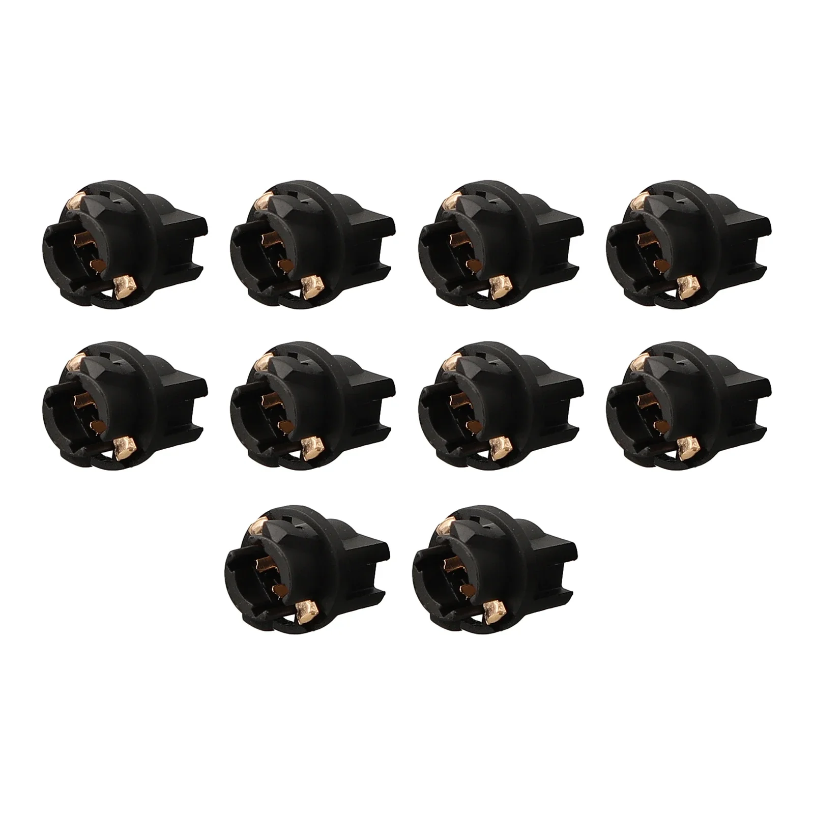 

10pcs Bulb Holders T5 Socket PC74/74/37/27 Black Nylon Bulb Base Holders Car Dashboard Instrument Panel Cluster