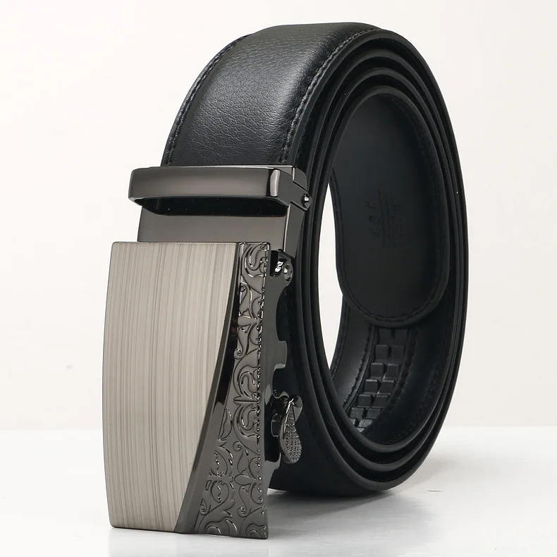 3,5 cm neuer Herren-Ledergürtel, Legierung, automatische Schnalle, Business, Freizeit, Jugend, mittleres Alter und ältere Menschen, Designer-Gürtel für Männer – Detail 9