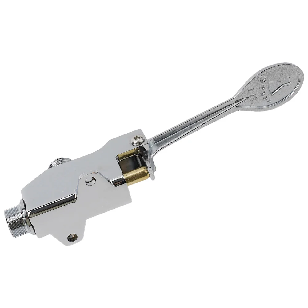 Wash Basin Single Cold Switch Valve Footoperated Faucet for Hospitals Schools Offices Zinc Alloy Material Wash