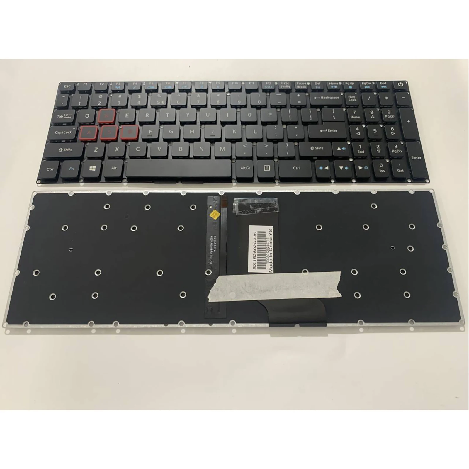 

RU US layout for Acer VN7-593G/793G VN7-593 VX5-591G VX5-793/591G AN515-51/52/53 G9-591 G3-571 N16C7 N17C1 N17C7 keyboard 32 pin