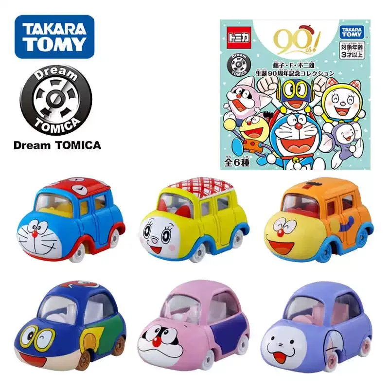 Tomy Doraemon Alloy Car Model Dream Series Doraemon Bus Doraemon Doraemon Doraemon Robot Cat Blue Fat Kids Toy Car