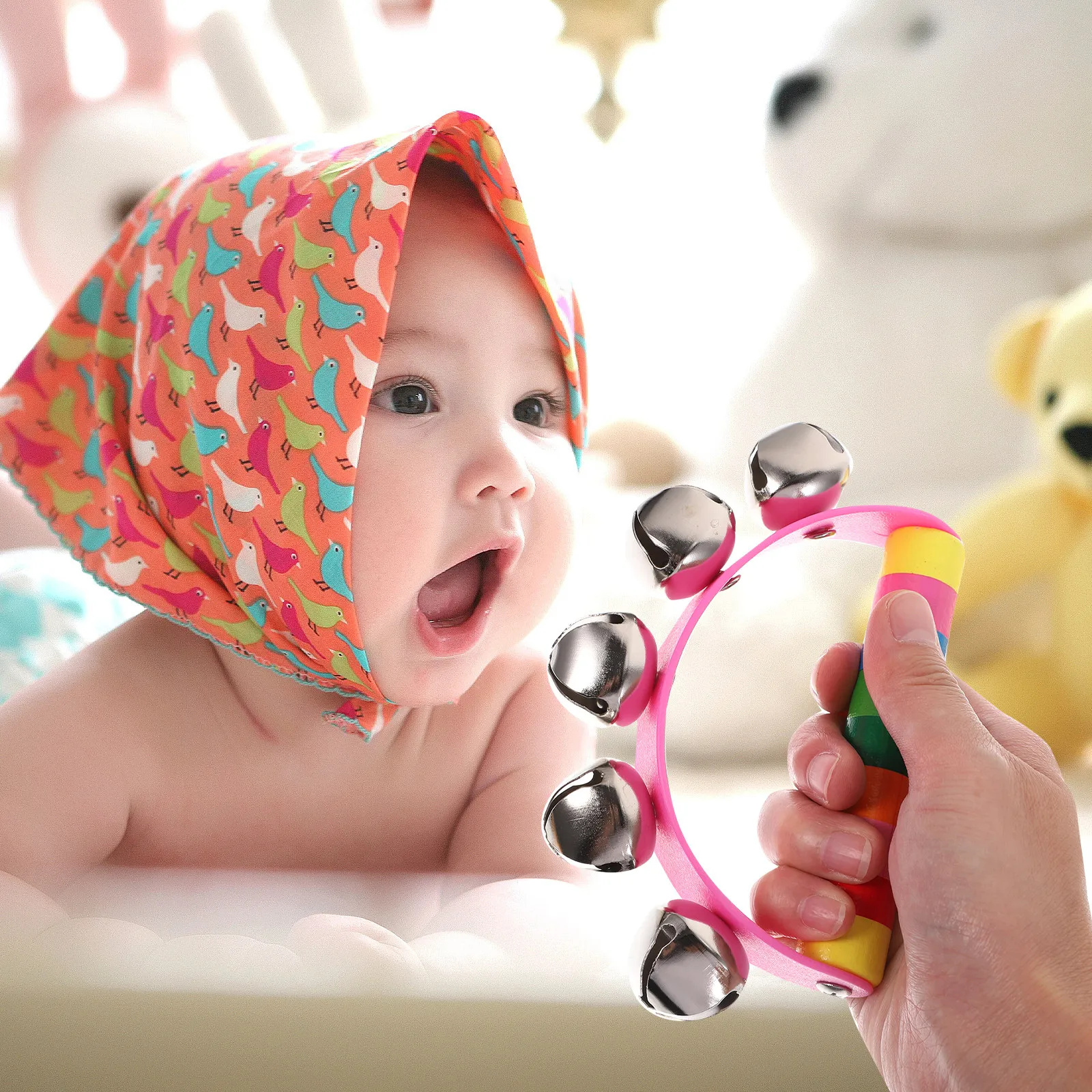 5-campanelli-per-bambini-con-manico-in-legno-e-suono-pieno-di-risonanza-strumento-musicale-per-l'allenamento-precoce-del-senso-del-ritmo-e-della-motricita