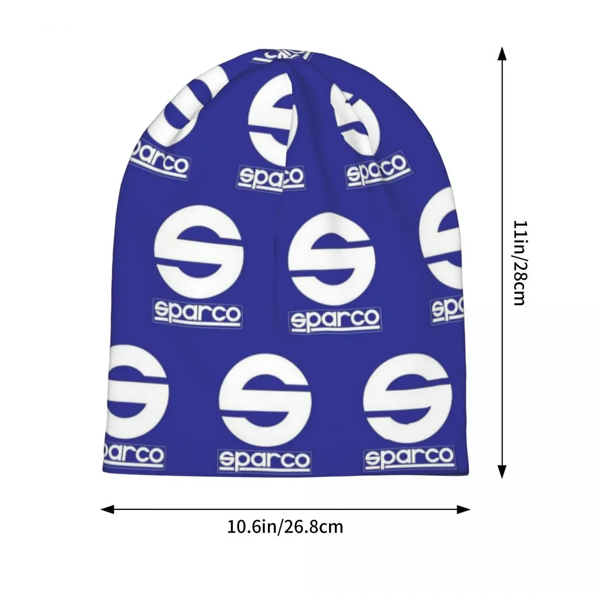 Sparco Logo Car Racing Club Vintage Warm Knitted Cap Hip Hop Bonnet Hat Autumn Winter Outdoor Beanies Hats for Men Women Adult