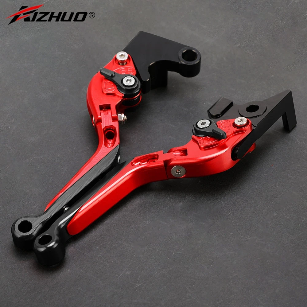 RS125 Motorcycle Accessories Adjustable Brake Clutch Levers Extendable Handles Lever For Aprilia RS 125 2006 2007 2008 2009 2010
