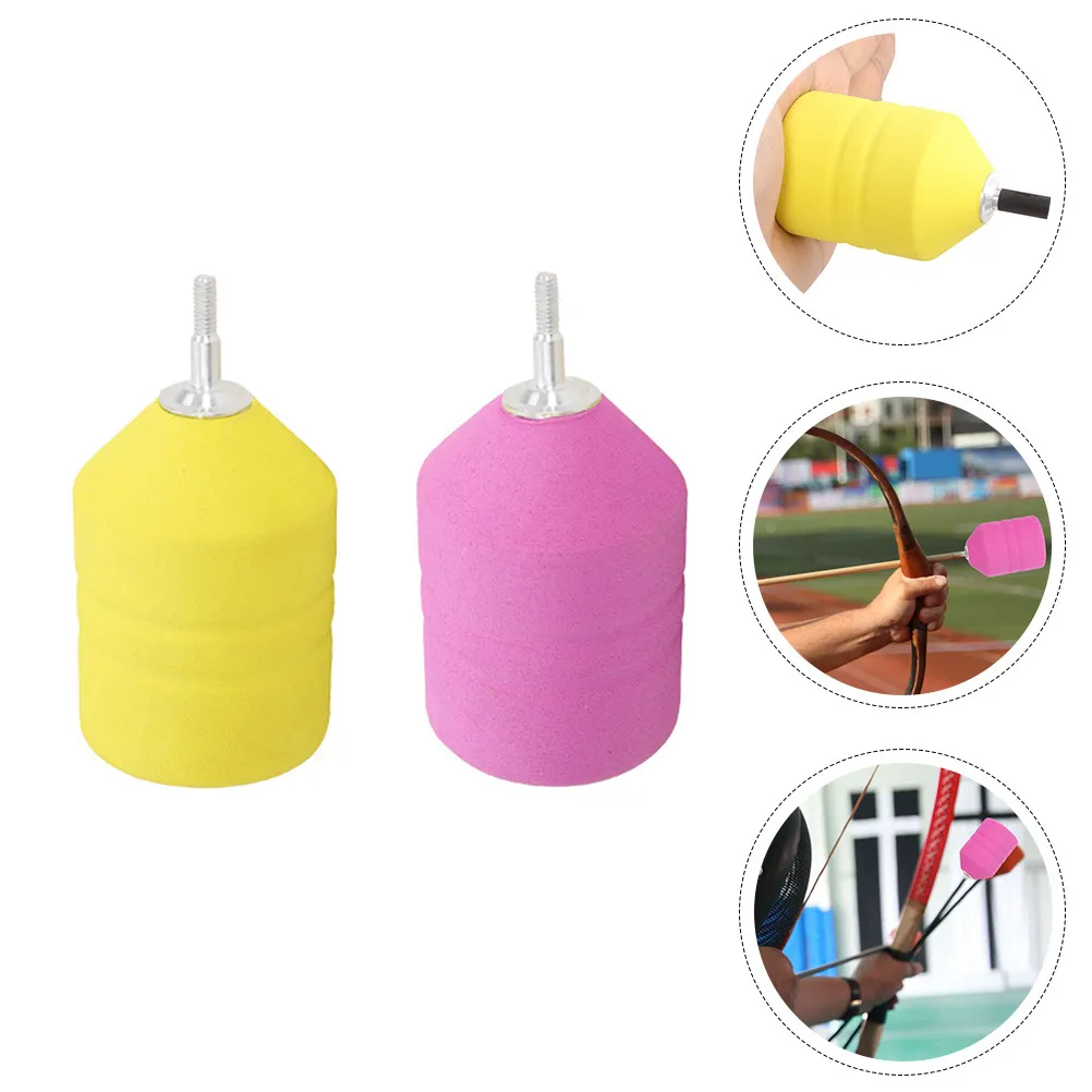 

2 шт. износостойких губчатых наконечников для стрел для тренировок по стрельбе из лука, для игры в CS, для занятий на открытом воздухе, сменные наконечники для стрел