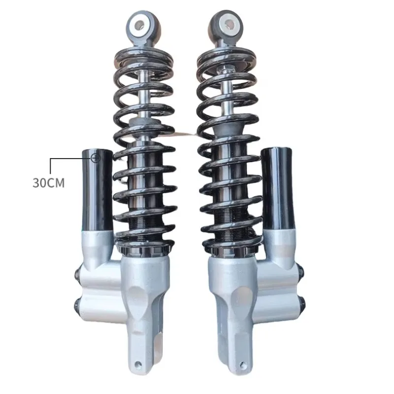 Hydraulic Oil Pressure Rear Shock Absorber with Soft Air Bag & Rear Spring, Inverted Fork Type, Motorcycle Suspension Parts