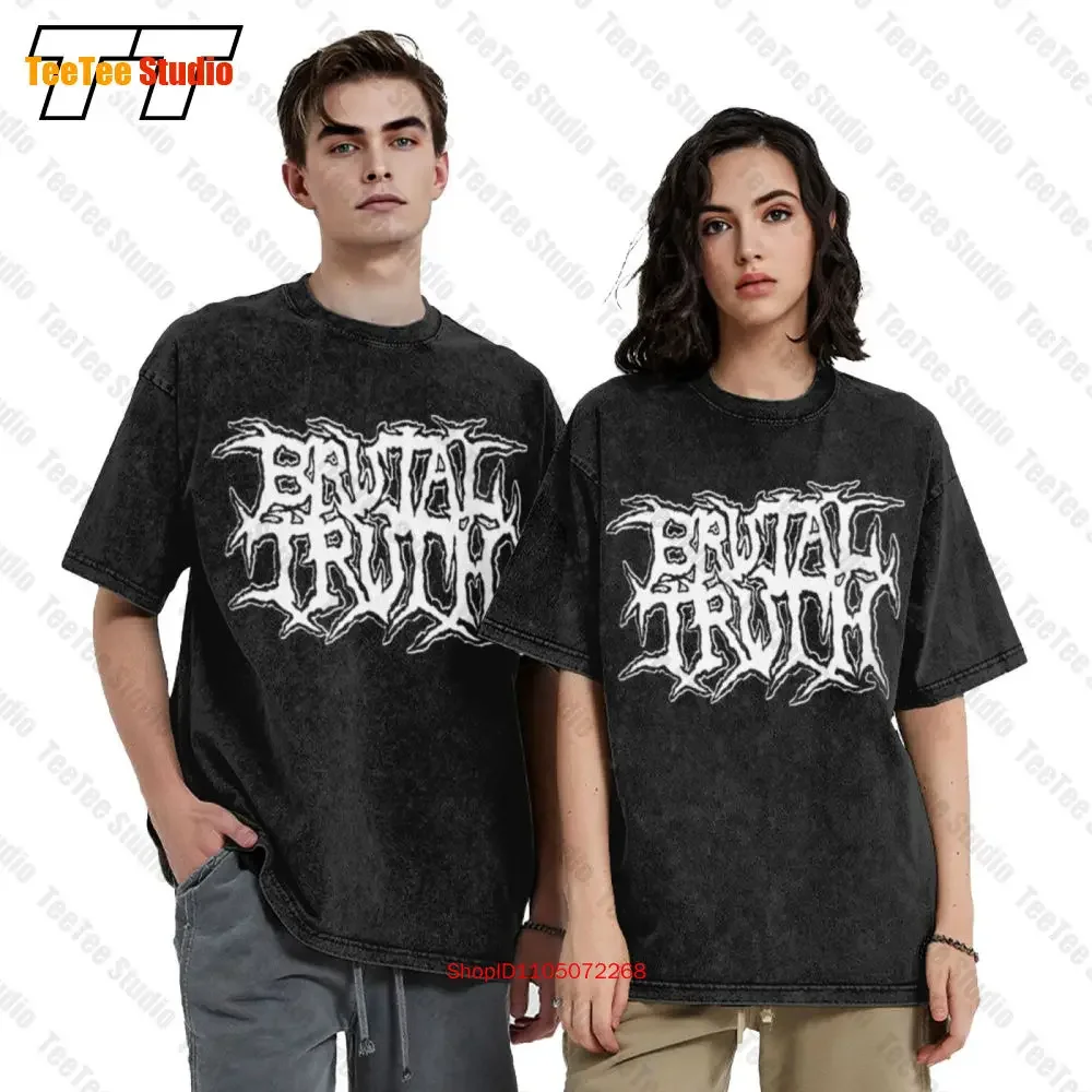 Brutal Truth 'Logo' Vintage Unisex T-Shirt W76Z