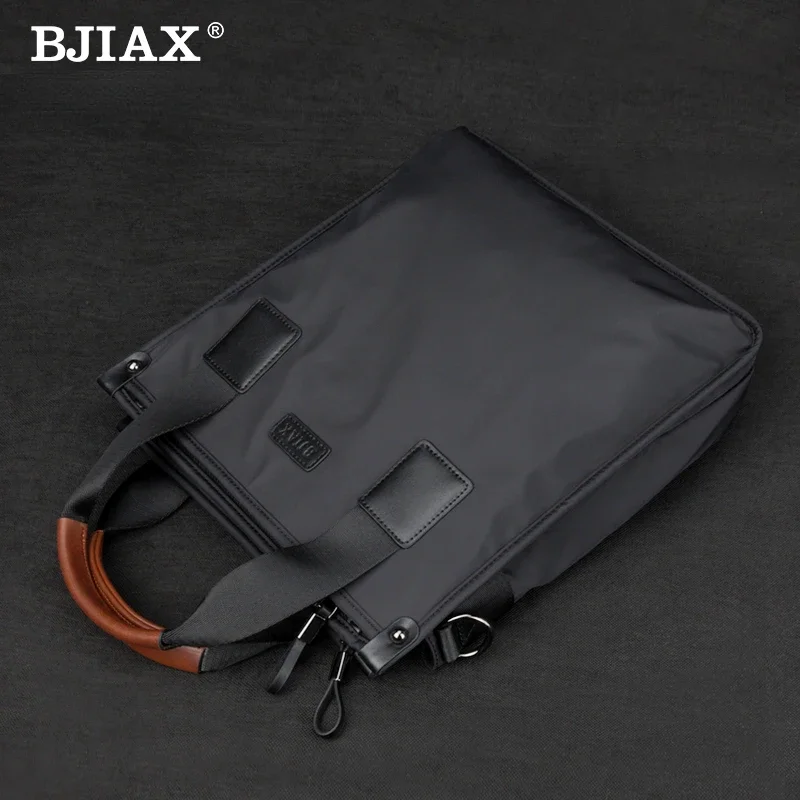 BJIAX Computer Handbag Men Briefcase Men Bag Waterproof Oxford Fabric Canvas Crossbody Shoulder Bag