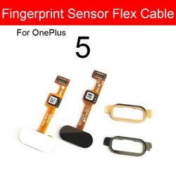 Home Button Fingerprint Sensor Flex Cable With Frame Cover For Oneplus 5 1+5 Menu Touch Return Key Flex Ribbon Repair Parts