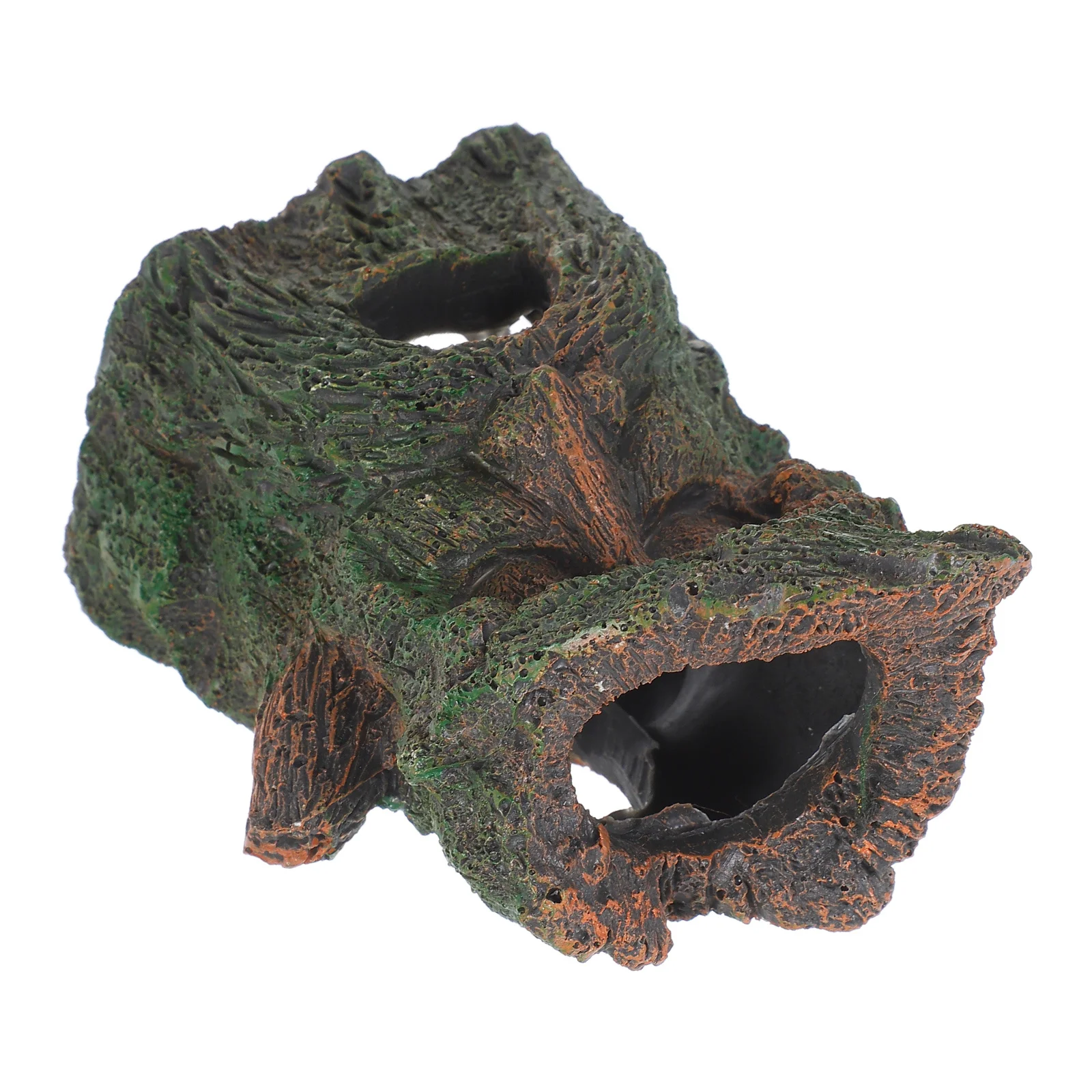 

Resin Hollow Tree Trunk Aquarium Cave Durable Fish Tank Hideout Aquarium Shrimp Turtle Reptile Decor