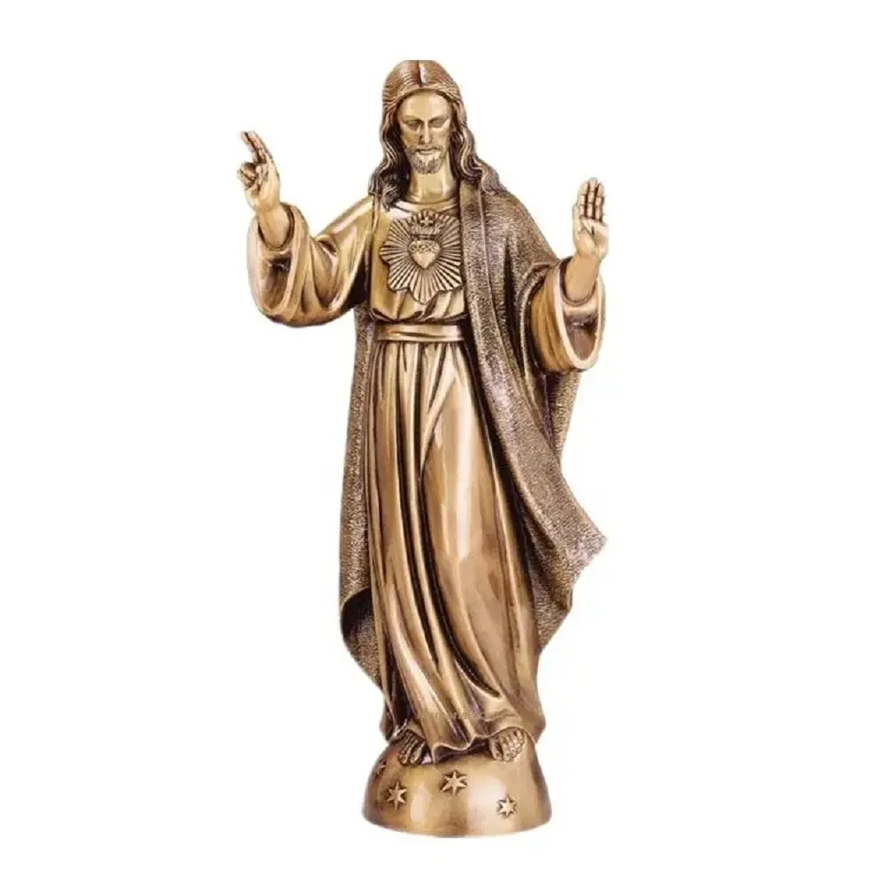 Casting technique large metal sculptures jesus statue brass jesus statue