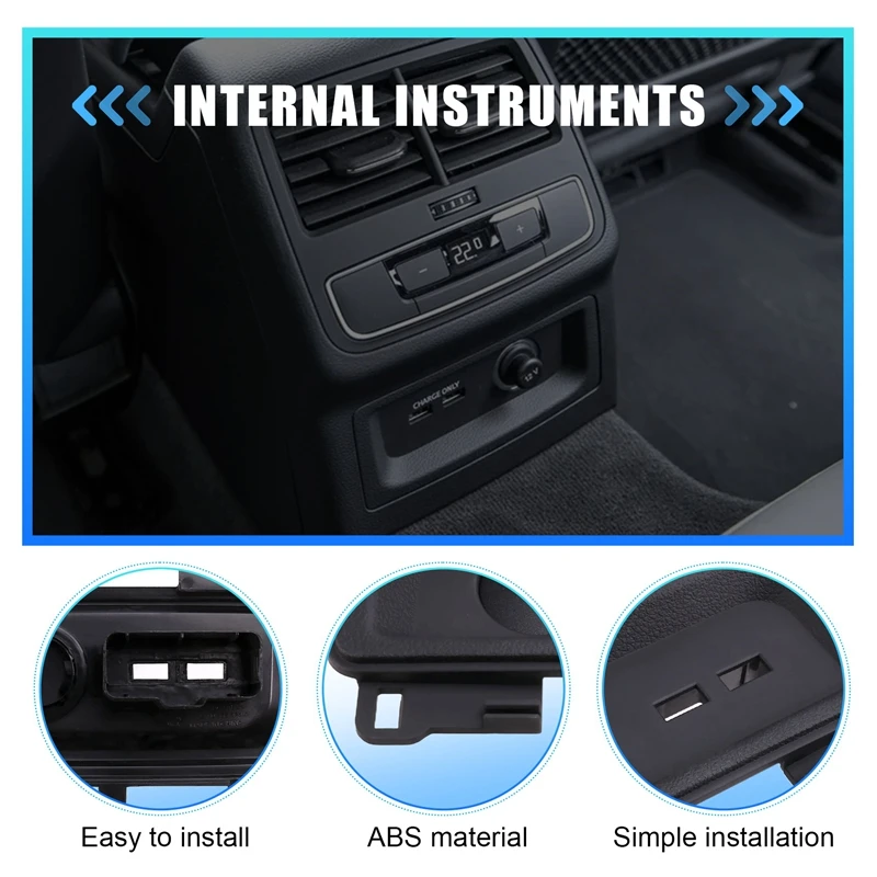 8W0863324A Car Rear Seat Carplay Switch USB AUX Type-C Charging Port For  A4 A5 RS4