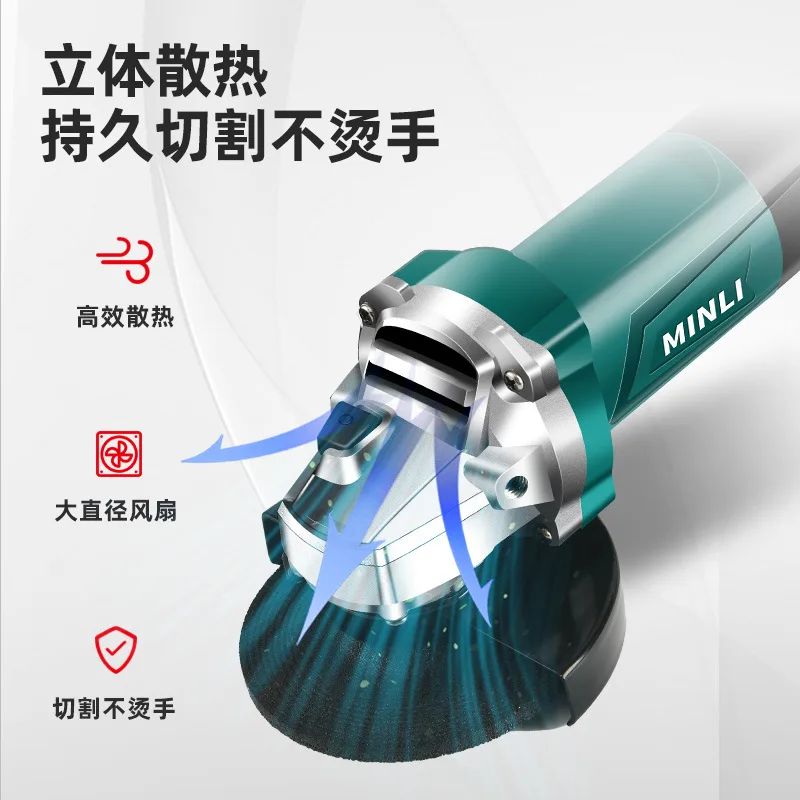 Angle grinder multifunctional cutting machine household hand grinding polishing grinding machine polishing machine