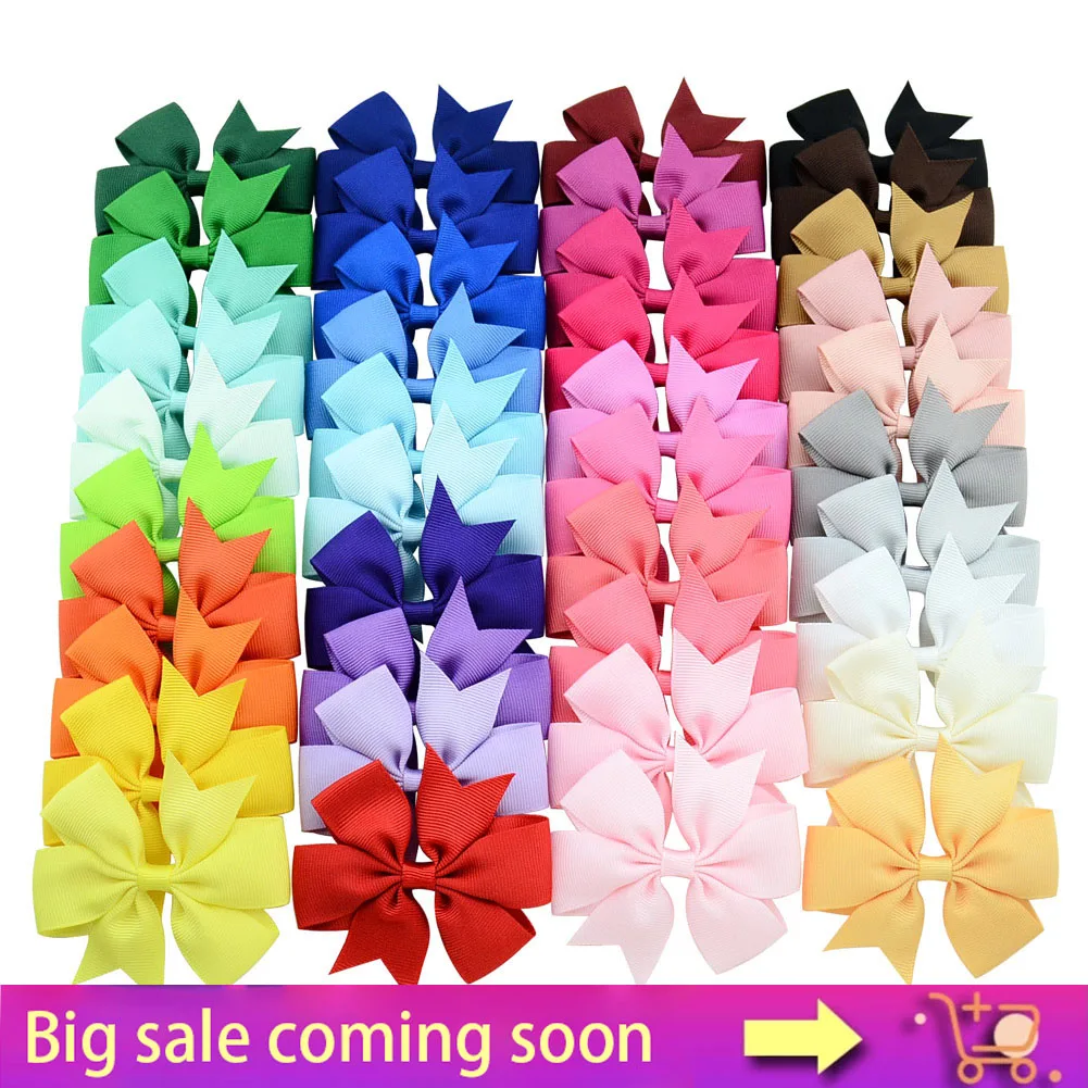 

3 Inch Hair Bows for Girls Grosgrain Ribbon Toddler Hair Accessories with Alligator Clip Bow for Toddler Girls Baby Kids Teens