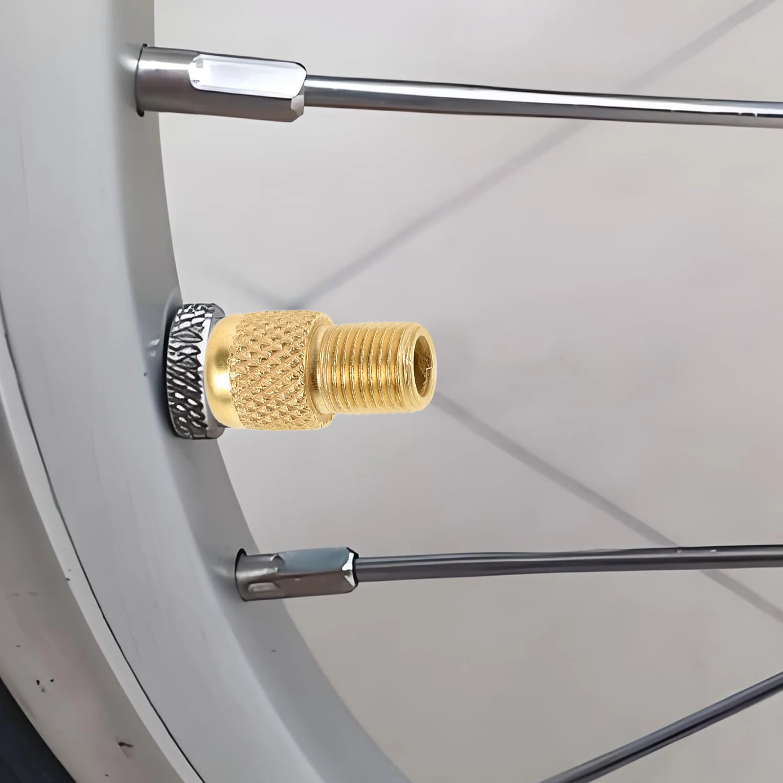 

10Pcs Bicycle Valve Converter Durable Copper Bike Tire Pump Adapter Easy Install Air Compressor Tool Bike Converter