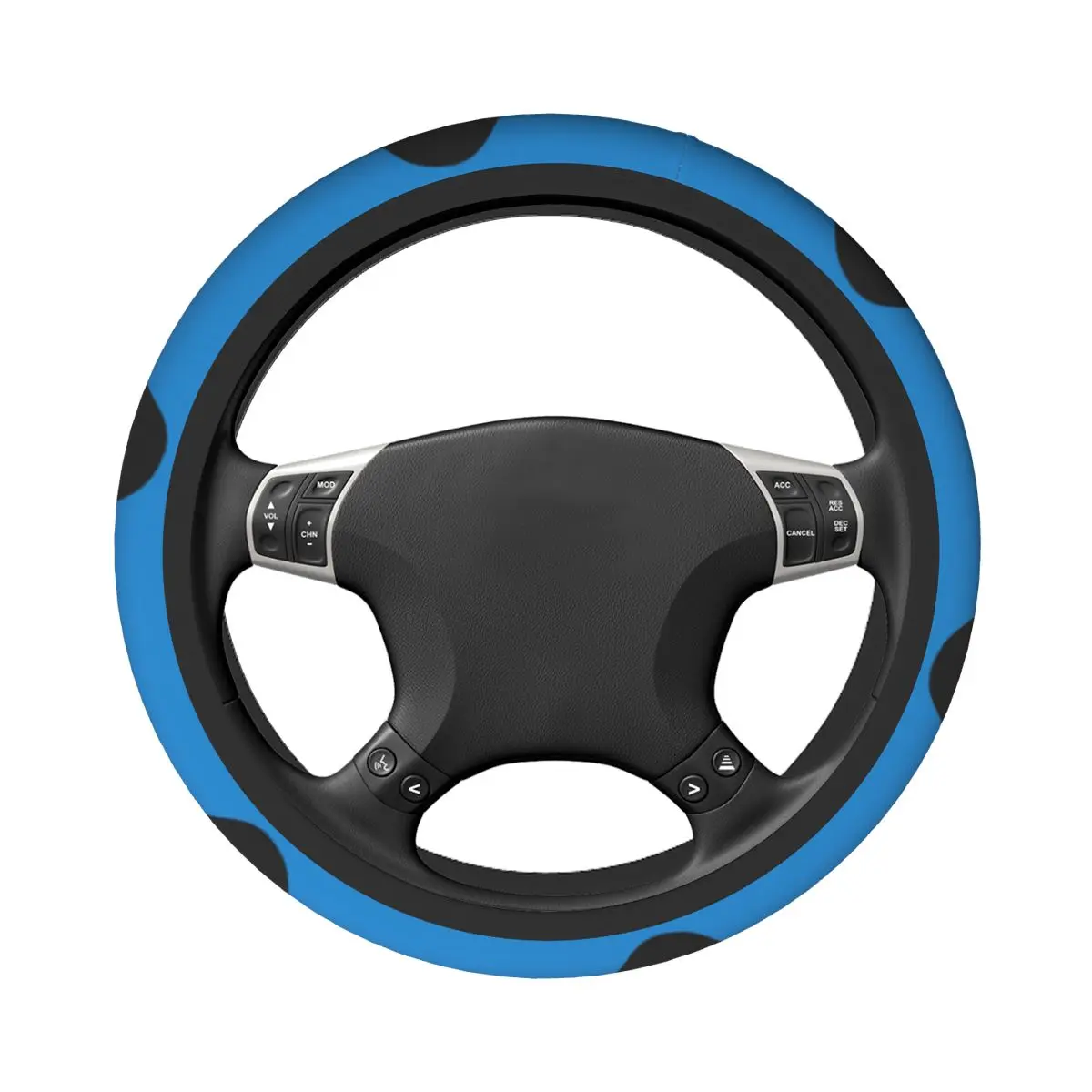 Anime Cookie Monster Cute Car Steering Wheel Cover 37-38 Non-slip Auto Steering Wheel Protector Steering-Wheel Accessories