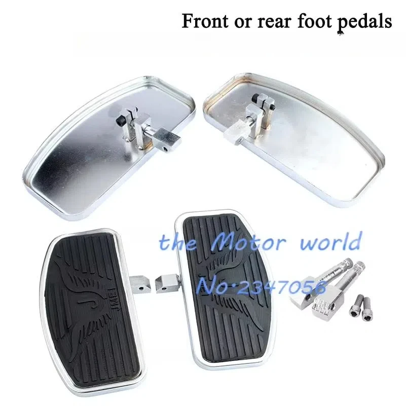 

Front rear Footrest Black Motorcycle Adjustable Universal for most motorcycles Foot Rest