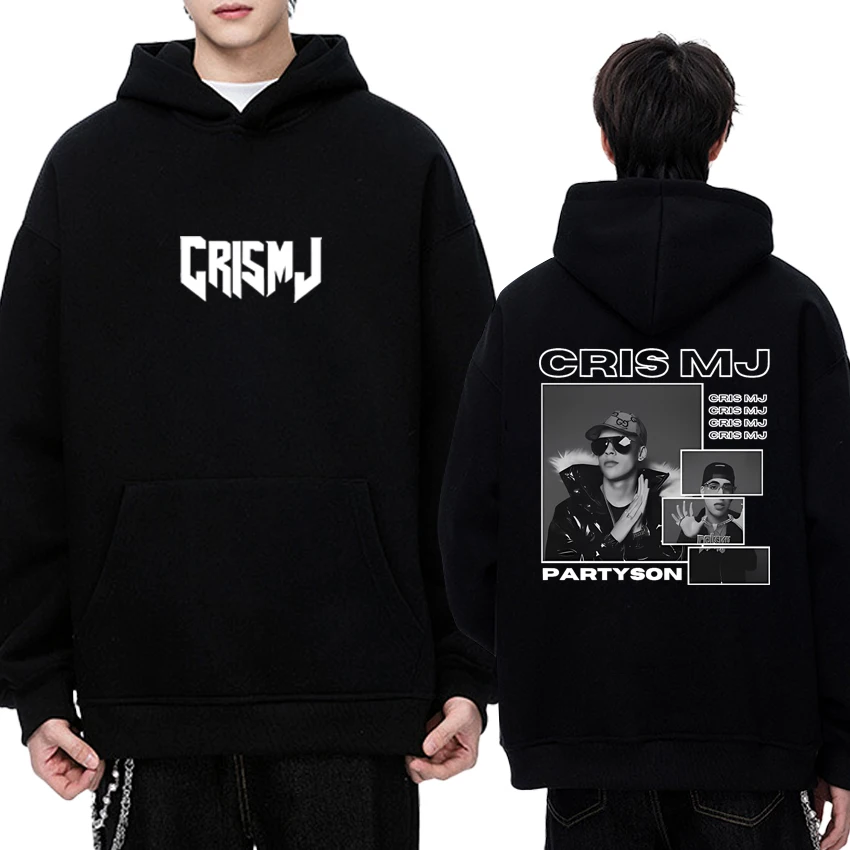 

2025 Rapper Cris Mj Tour Hip hop print streetwear Autumn Winter Men women hip hop punk Hoodie Unisex Fleece Casual Sweatshirt