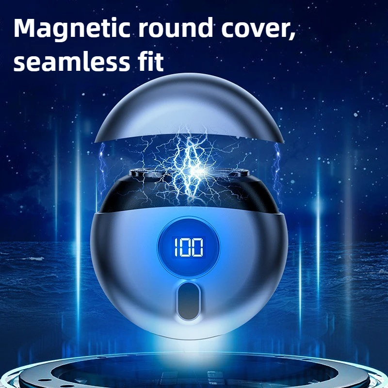 미니 비행 접시 전기 면도기 Usb 휴대용 디지털 면도기 남성용 수염 칼은 전신 전기 면도기를 씻을 수 있습니다