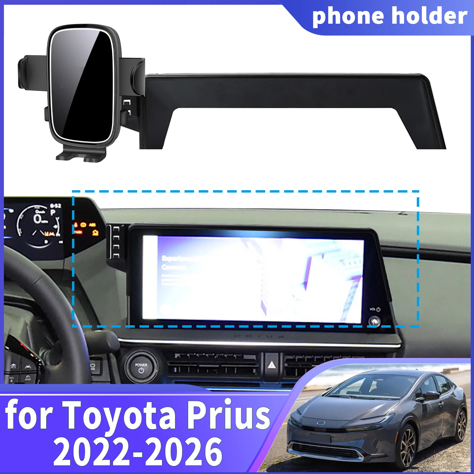 

fit for Toyota Prius 2022 2023 2024-2026 60 Series ​​Navigation Phone Holder Mount Customized Car accessoires