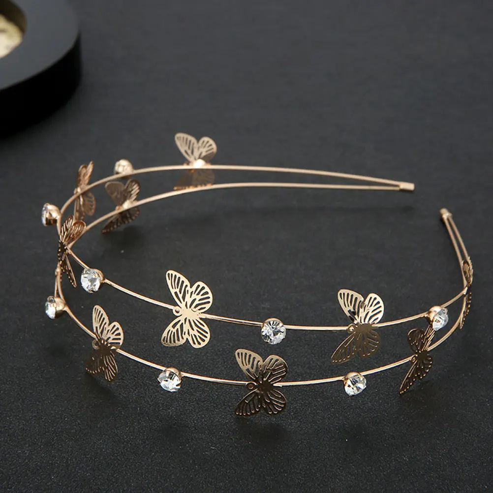 

Rhinestone Headdress Women Headband Girl Delicate Hairband Crystal Bridal Headbands Rhinestone Wedding Banquet Party Accessories