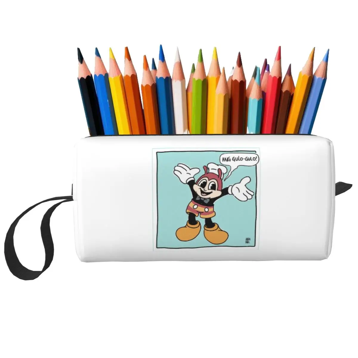 JOLLIBEE X MOUSE FUNNY REMIX WEBCOMIC POSTER Makeup BagToiletry Cosmetic Bag for Women Beauty Travel Pencil Case