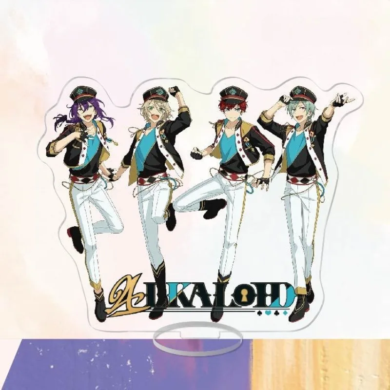 Game Ensemble Stars Boy Group Acrilico Stand Figura Unità maschile Trickstar Desk Decor Display Regali di compleanno Accessori cosplay