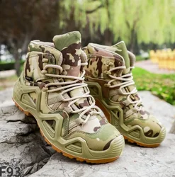 High Gang Army Fans Combat Boots Outdoor Mountaineering Shoes Military Fans Tactical Boots Men's Sports Shoes Running Shoes