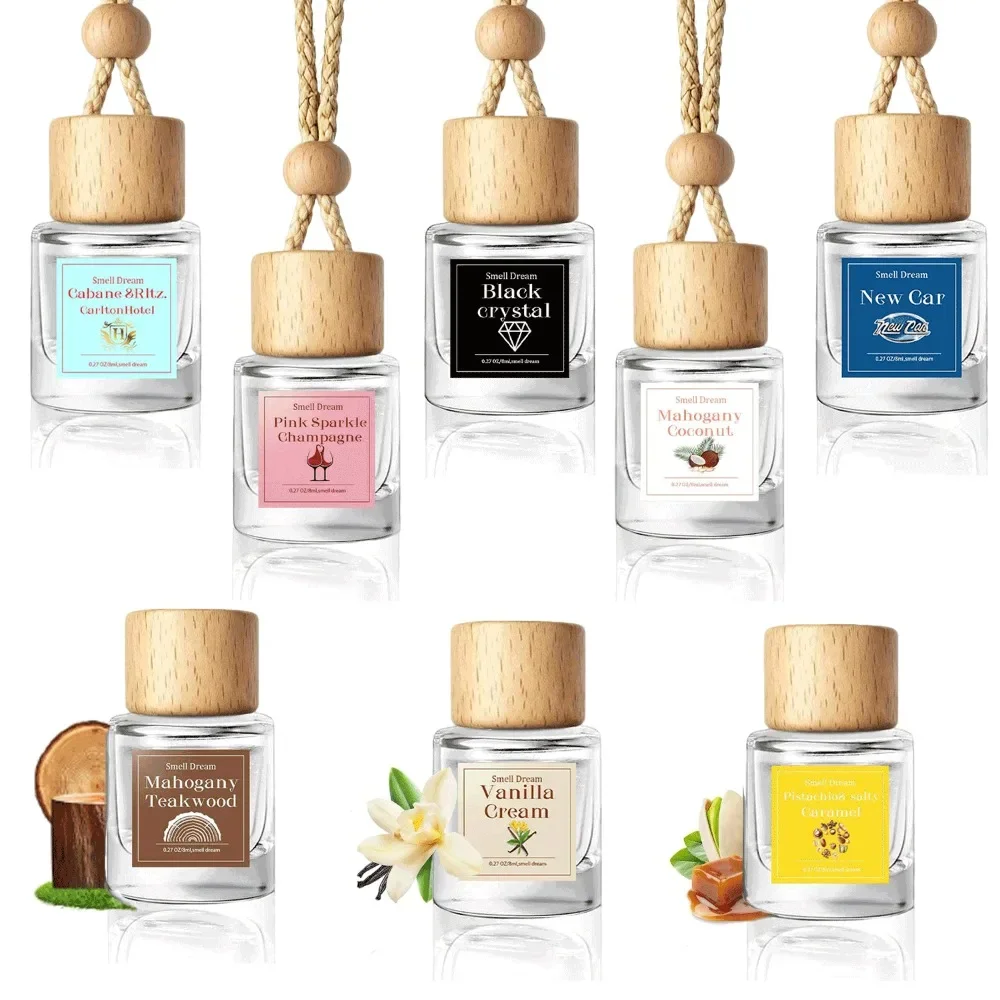 2 Pack home Air Freshener Diffuser 2 Pack Hanging Air Freshener Diffuser - Vanilla Cream Fragrance Oil Air D iffuser for Car