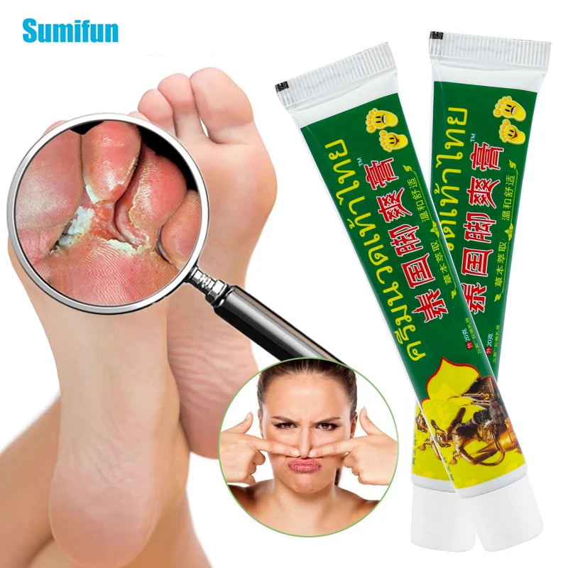 20g Thailand Foot Tinea Pedis Cream Treat Beriberi Medical Ointment Anti-itch Inhibits Fungus Peeling Athlete Foot Health Care