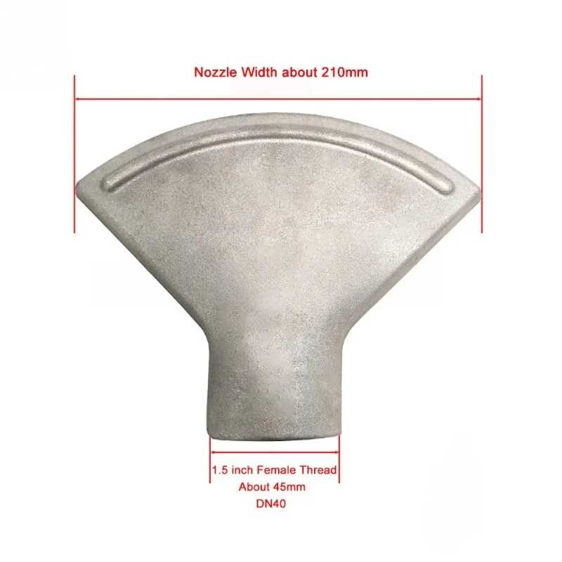

Truck Duckbill Nozzle,1.5 or 2 Inch, DN40, DN50, Wide-style Fan-Shaped Flat Sprinkler, Adjustable Universal Base, Sanitation