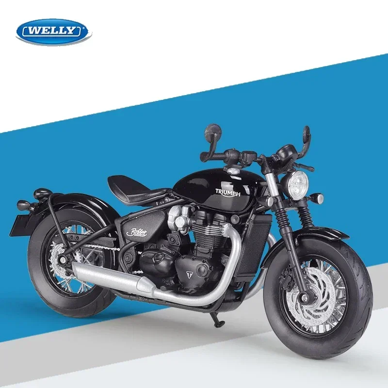 

WELLY 1:12 TRIUMPH Bonneville Bobber Simulation Alloy Motorcycle Model - Suitable for Children's Toys and Collections