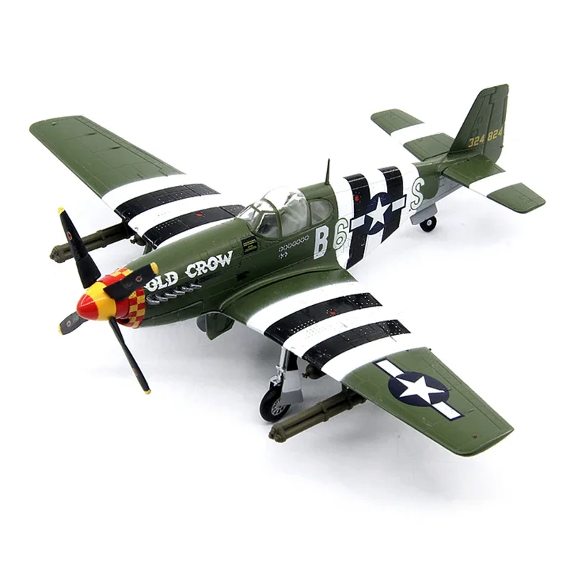 Diecast 1/72 Scale American P-51B Mustang Fighter P51 Model Collection Souvenir Ornaments Display Decoration Toys