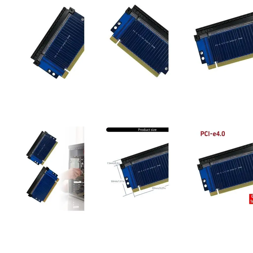 

652F PCIE4.0 CORSERS CARD Gen4 16GT/S PCIE4.0 16X Рулевая карта Высота 3,0-5,0 см аксессуары для разработки