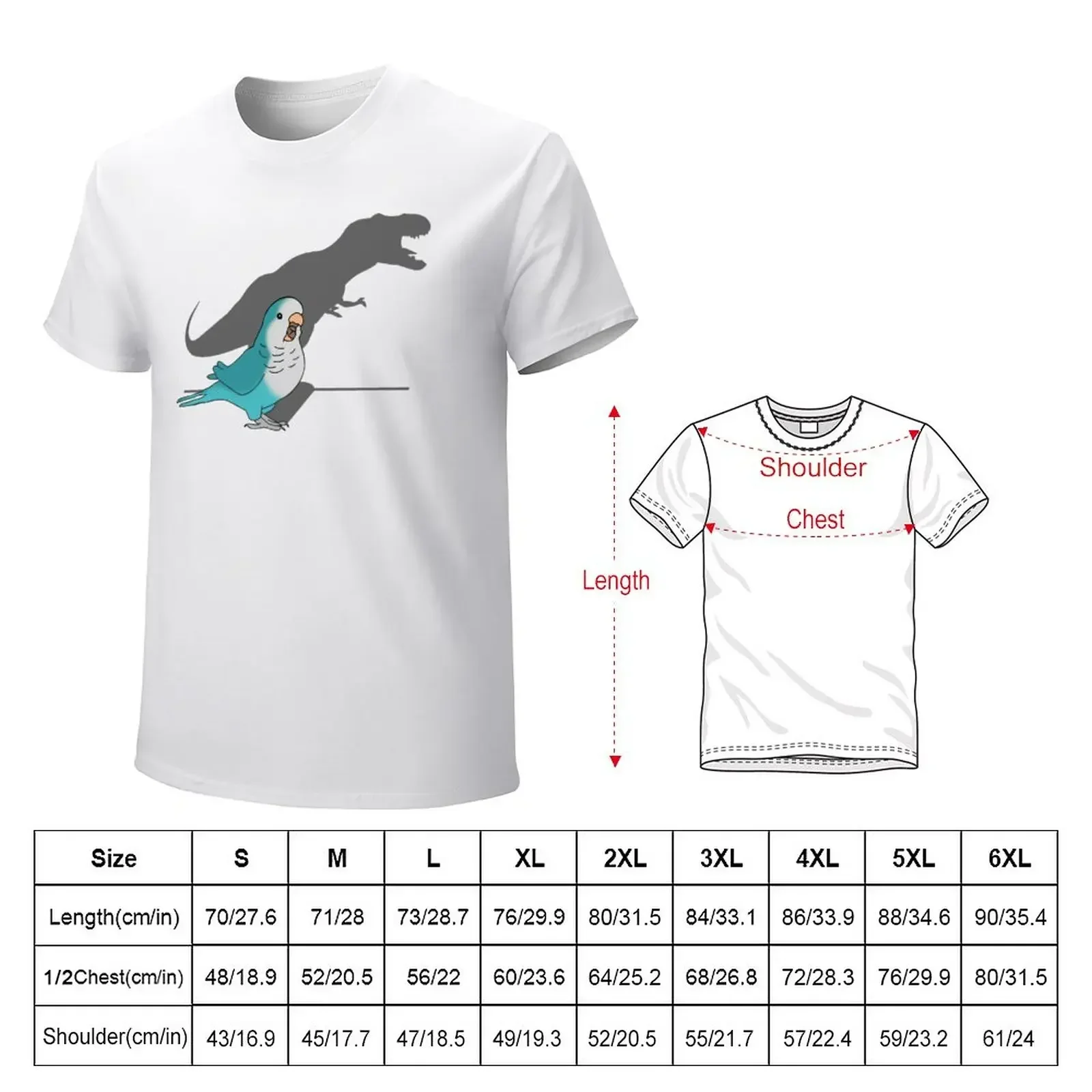 T-rex blue monk parakeet T-Shirt rapper graphic tees basketball graphic tees sweat mens graphic t-shirts hip hop