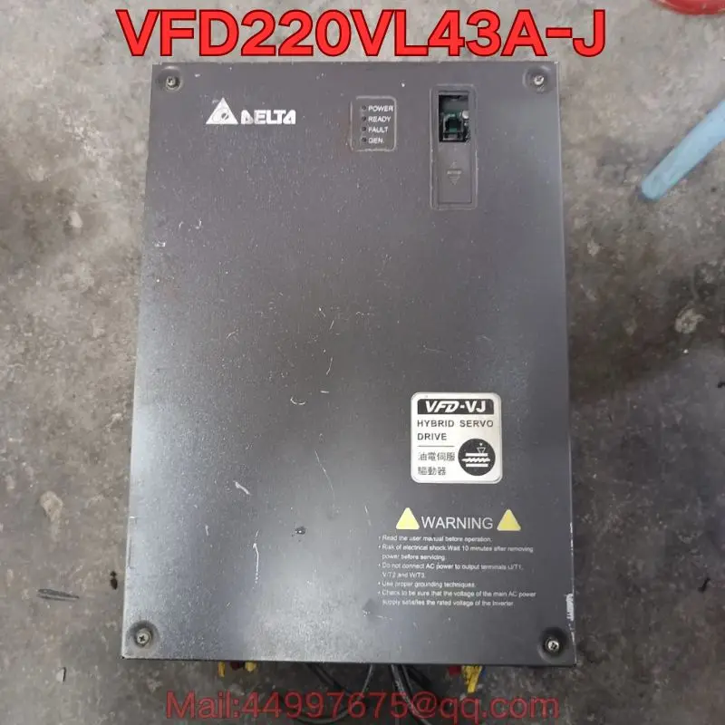 

Second-hand VFD220VL43A-J oil-electric servo drive function test is normal