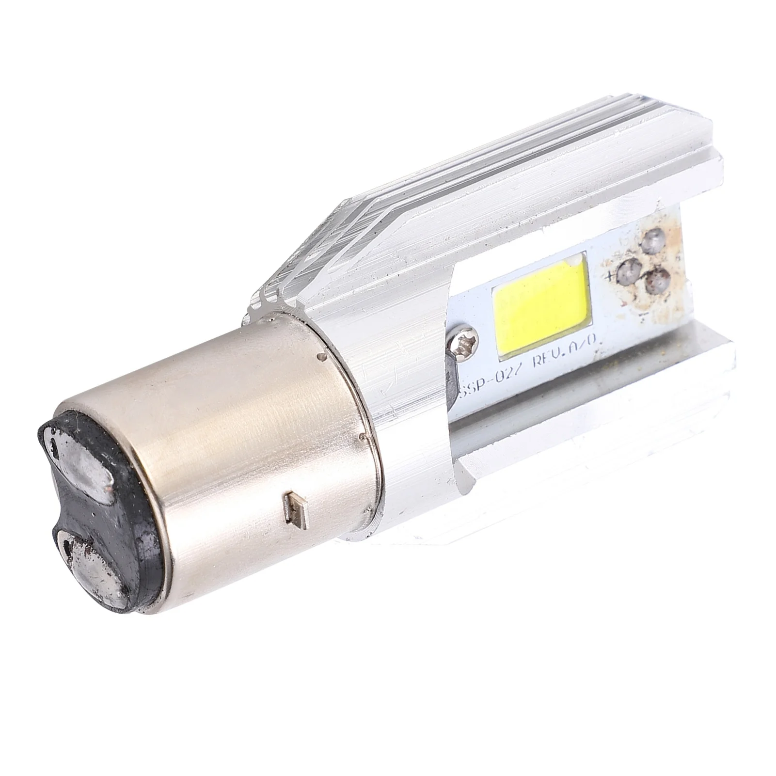 Motorcycle Headlight Bulb M2S H6 LED White Light with Super Bright COB Chip DC8‑80V 12W