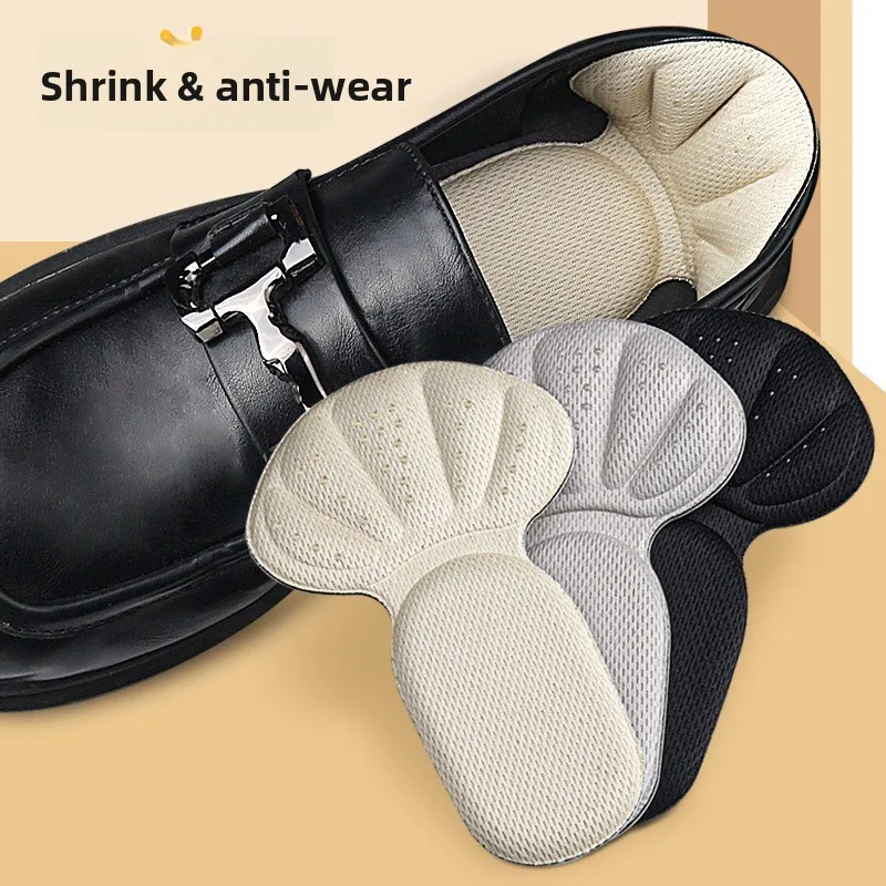 New Sponge Heel Cushion Back of Inserts Heel Protectors Shoe Pads for Shoe Too Big Soft Mesh Heel Grips Shoes Insoles 2 in 1