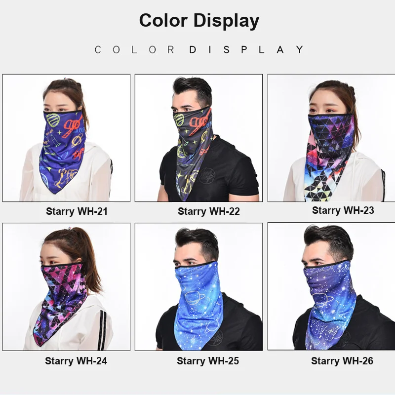 Sun Shade Cycling Face Mask Quick Dry Breathable Face Neck Protection Multi-use Neck Gaiter for Men Women Hiking Fishing Outdoor