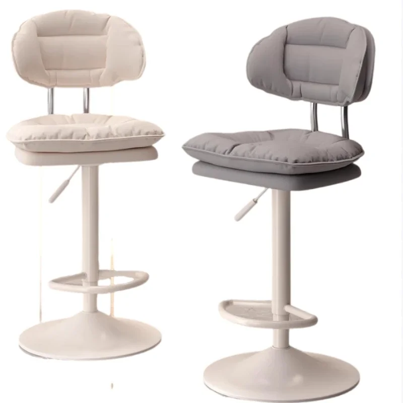 

-+-Modern Nordic Silla Chaise Barhocker Furniture Adjustable Height Bar Stools Backless Commercial Industrial Off-white Bar Stoo