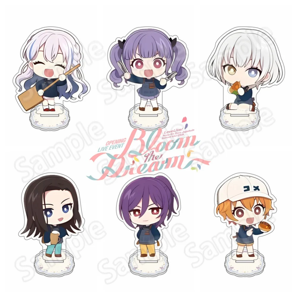 Anime BanG Dream! Summer Sunflower White Dress Limited New 10cm Acrylic Stand Figure Keychain Desktop Ornament Fans Collection