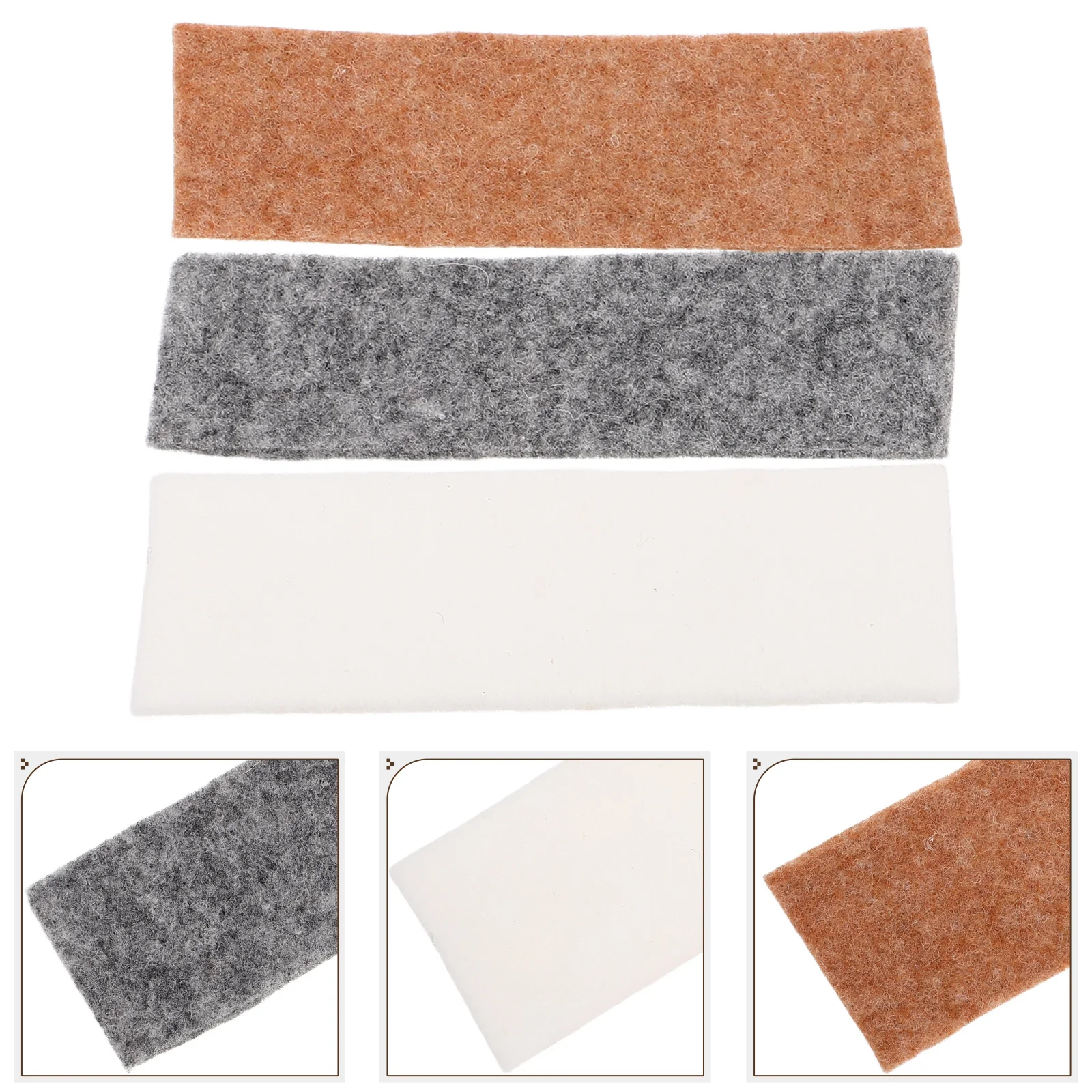 

3Pcs Erhu Noise Reduction Pads Wool Felt Tone Control Sound Mufflers for Traditional Chinese Musical Instruments